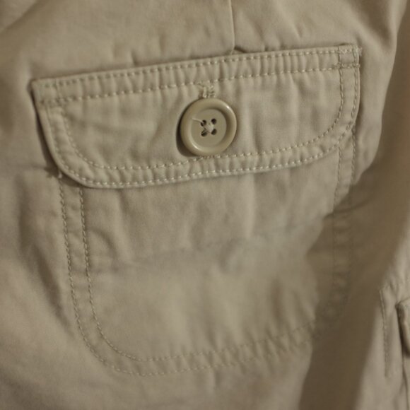 Joe Fresh beige cargo style shorts 100% cotton size 4 - Picture 3 of 7